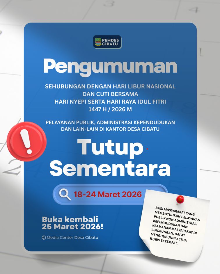 Pengumuman Pelayanan Desa
